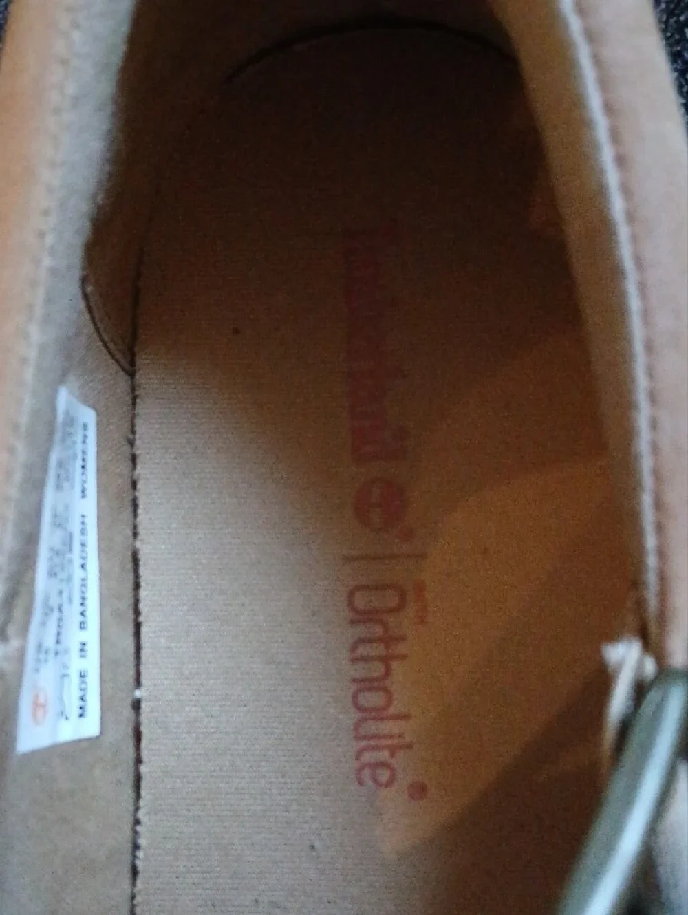 Timberland Tan Leather Woven Strap Loafers